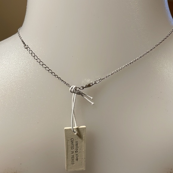 NWT 18” adjustable Sterling Silver Sun, crescent and Star pendant - Picture 7 of 9